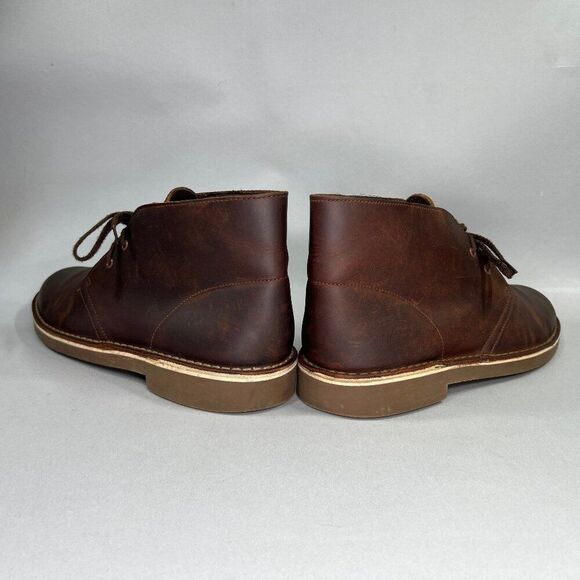 Clarks Chukka Boots‎ Men\'s Size 8.5 Brown Leather Casual Lace Up Boots main image 9